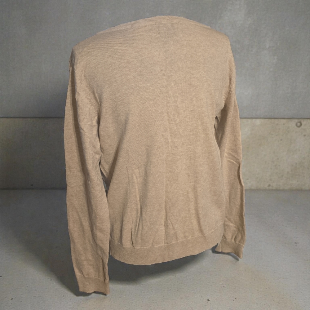 Women's Beige Cardigan‎ Sweater - Picture 2 of 6